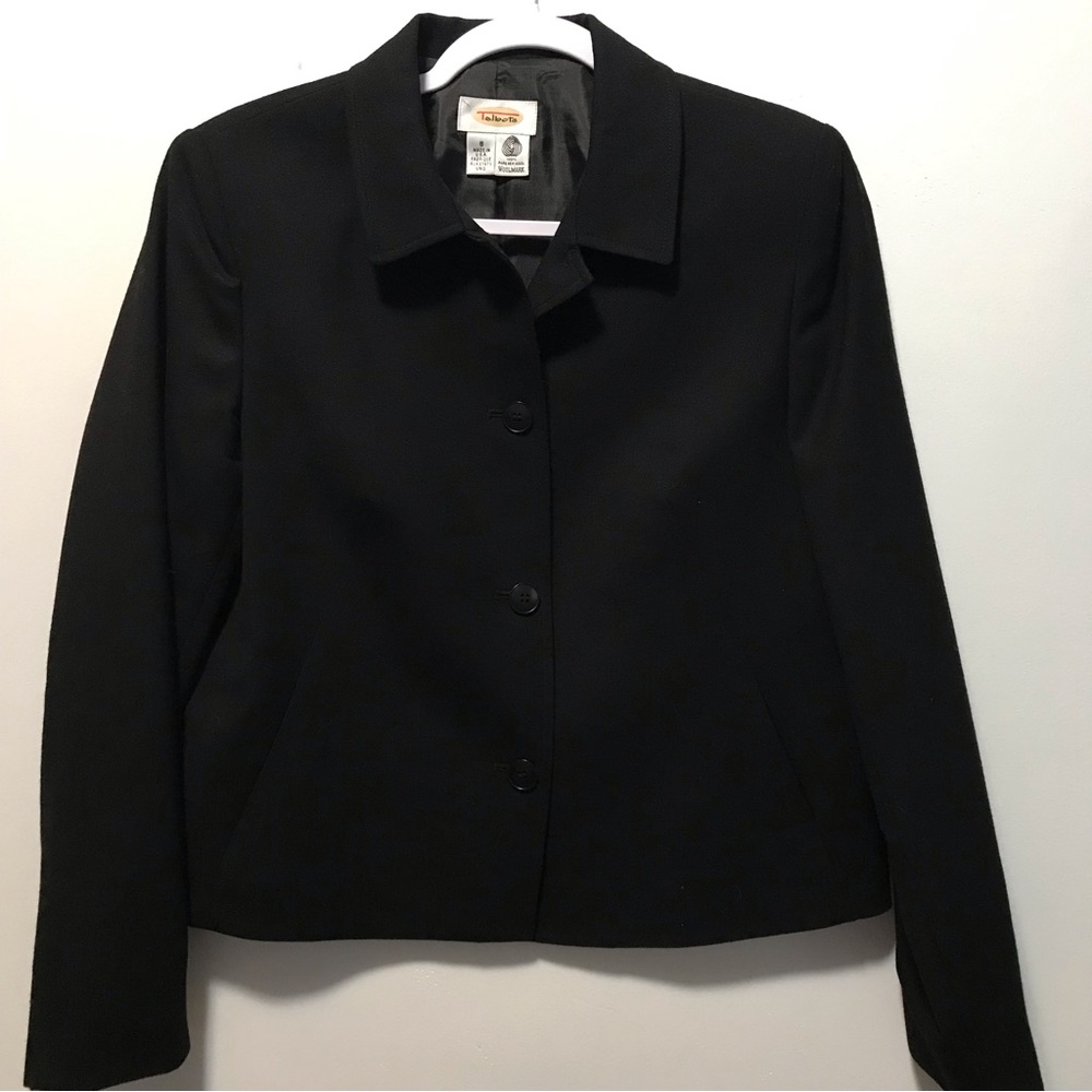Talbots 100% Pure Wool Black Blazer